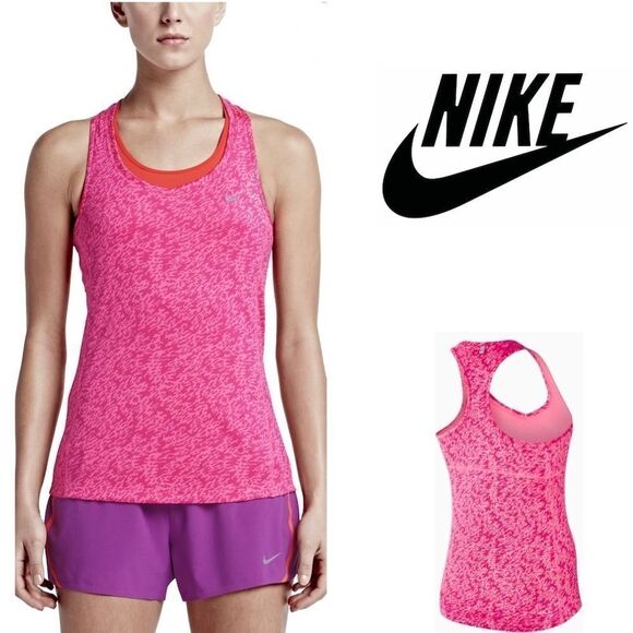 Nike Pronto Pink Miler Tank Top EUC M - Picture 1 of 9